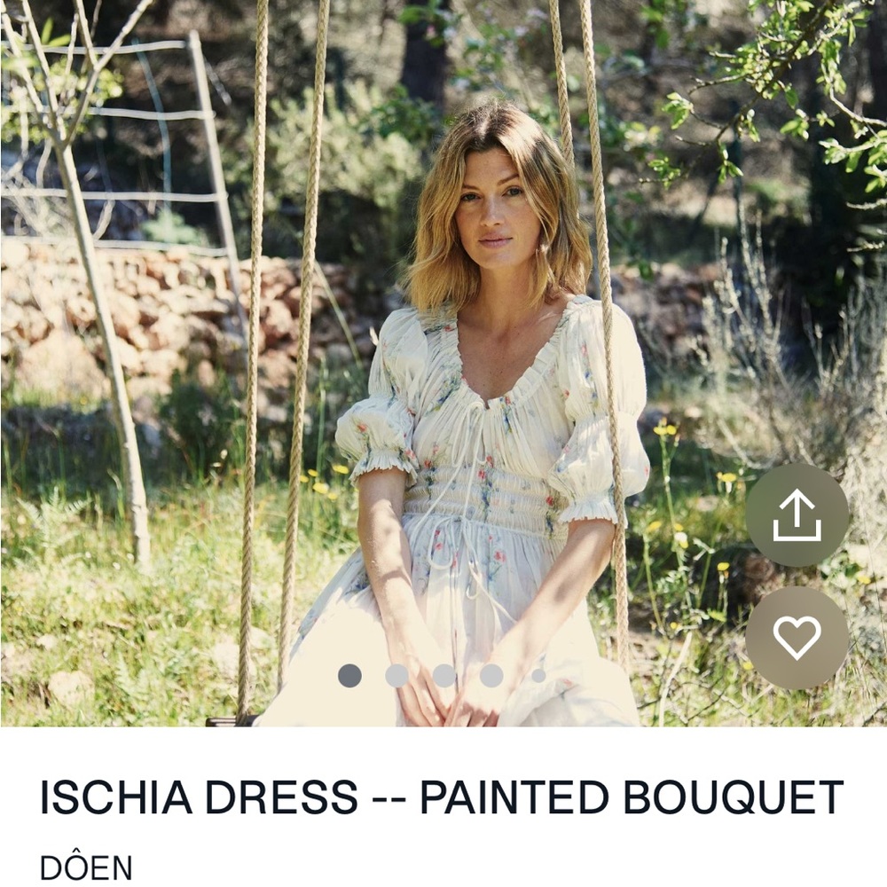 Doen Ischia Dress Painted Bouquet